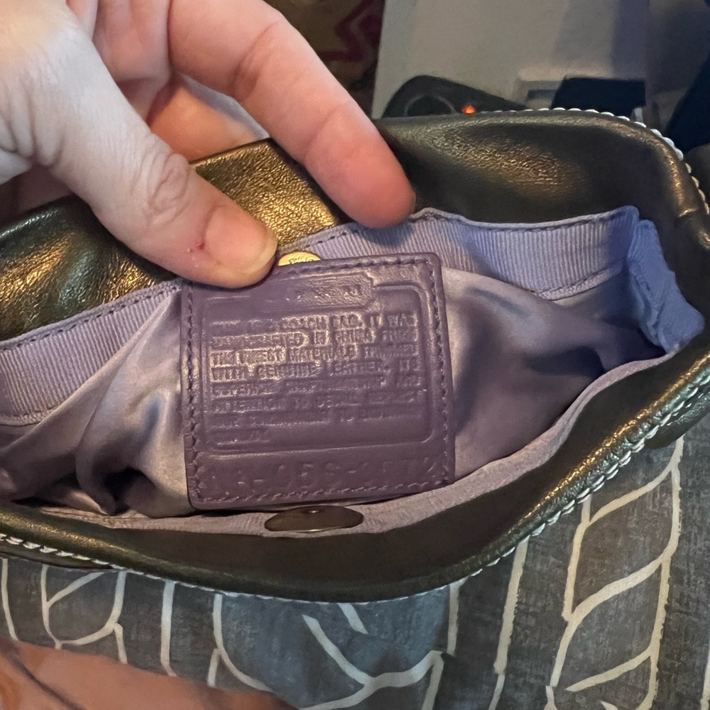 COACH METALLIC PATCHWORK PURSE Great Condition - Picture 13 of 16
